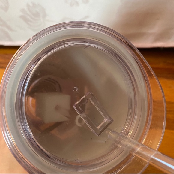 NWT Silver Sparkle Tumbler with Straw - Picture 4 of 7